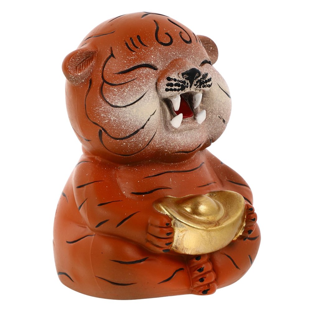 BESPORTBLE Ceramic Tiger Piggy Bank for Boys and Girls Coin Jar Adorable Design Home Decor for Saving Coins for Birthdays and Holidays