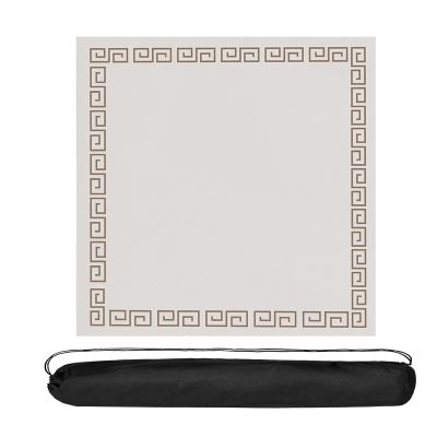 HTYRGHB Mahjong Mat Game Table Mat Suitable for Mahjong Tile Game Poker Game Mat is Made of Rubber Material(Beige,31.4inx31.4in)