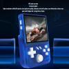 CHEOTIME Retro Handheld Game Console, 3.5 Inch Screen Portable Pocket Game Console Mini Retro Video Console for Entertainment (Blue Transparent) view 3