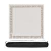 HTYRGHB Mahjong Mat Game Table Mat Suitable for Mahjong Tile Game Poker Game Mat is Made of Rubber Material(Beige,47.2inx47.2in) view 1