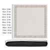 HTYRGHB Mahjong Mat Game Table Mat Suitable for Mahjong Tile Game Poker Game Mat is Made of Rubber Material(Beige,47.2inx47.2in) view 2