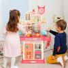 Play Kitchen for Toddlers, Kids Kitchen Playset Toddler Girl Toys with Cooking Stove Steam, Sink and Food Pretend Cooking Set Toy for 3 4 5 Year Old Kid Birthday (Red) view 4