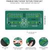 AQQA Craps Table Top 70" x 35 ",Durable, Water-Resistant Mat Rectangle Las Vegas Style Green Casino Poker Table Cover Mat, Great for Poker Game Night Events Theme Party Fundraisers & Gatherings view 3