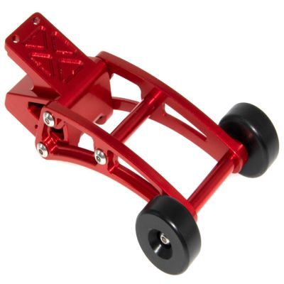 LJXSZ Wheelie Bar Compatible with MJX Hyper Go 1/14 Upgrade 14209 14210 H14BM High Speed Rc Car Aluminum Alloy Adjustable Part Replace(Red)
