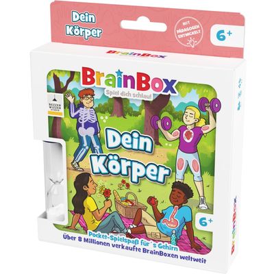 BRAINBOX 2054905 Pocket Edition Dein Krper, Compact Educational Game, Memory Game, Quiz Game, Travel Game for Children from 6 Years