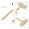 BRIGHTFUFU 36Pcs Wooden Mallet Hammer Fun Mini Wooden Hammers for Play Educational Knocking Tool for Parent Interaction Birthday Present for Boys view 2