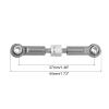 MECCANIXITY 6 Pcs Steering Servo Turnbuckle Rod RC Aluminum Alloy Linkages for A959 A969 A979 K929 1/18 On-Road RC Car (Gray, 37mm) view 2