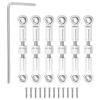 MECCANIXITY 6 Pcs Steering Servo Turnbuckle Rod RC Aluminum Alloy Linkages for A959 A969 A979 K929 1/18 On-Road RC Car (Silver Tone, 37mm) view 1