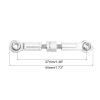 MECCANIXITY 6 Pcs Steering Servo Turnbuckle Rod RC Aluminum Alloy Linkages for A959 A969 A979 K929 1/18 On-Road RC Car (Silver Tone, 37mm) view 2
