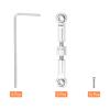 MECCANIXITY 6 Pcs Steering Servo Turnbuckle Rod RC Aluminum Alloy Linkages for A959 A969 A979 K929 1/18 On-Road RC Car (Silver Tone, 37mm) view 3