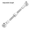MECCANIXITY 6 Pcs Steering Servo Turnbuckle Rod RC Aluminum Alloy Linkages for A959 A969 A979 K929 1/18 On-Road RC Car (Silver Tone, 37mm) view 4