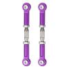 MECCANIXITY 2 Pcs Steering Servo Turnbuckle Rod RC Aluminum Alloy Linkages for HSP 1/10 94123 On-Road RC Car (Purple, 62mm) view 1