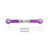 MECCANIXITY 2 Pcs Steering Servo Turnbuckle Rod RC Aluminum Alloy Linkages for HSP 1/10 94123 On-Road RC Car (Purple, 62mm) view 2