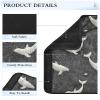 3D Ukiyoe Whale Cream Black 2 pcs Shoulder Strap Padding, Release Stress to Your Neck and Shoulders, car seat Belt Covers for Airplane Airplane SUV 10x7.7 in Protector para view 4