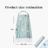 100% Cotton Nursing Cover with Support Ring & Mesh Layer, Breathable Nursing Cover Up for Breastfeeding, Adjustable Arch Neckline Breastfeeding Apron for Women view 2