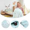 100% Cotton Nursing Cover with Support Ring & Mesh Layer, Breathable Nursing Cover Up for Breastfeeding, Adjustable Arch Neckline Breastfeeding Apron for Women view 3
