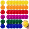 FRESHBALL 48 Pcs Kickball Dodgeballs 3.5 Inches Soft Acrylic Yarn Dodgeballs Playground Balls Large Hand Ball Physical Education Equipment for Adults Handball Outdoor Game Indoor Play, 6 Colors view 1