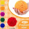 FRESHBALL 48 Pcs Kickball Dodgeballs 3.5 Inches Soft Acrylic Yarn Dodgeballs Playground Balls Large Hand Ball Physical Education Equipment for Adults Handball Outdoor Game Indoor Play, 6 Colors view 2