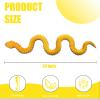24 Inch 3D Printed Snake - Movable Articulated Snakes, Perfect 3D Printed Animals for Educational Toys! Must-Have Toys for Kids and Collectors, Home Office Executive Desk Decor (Gold) view 3