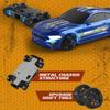 Aetheria RC Drift Car 1/43 Scale 4WD Full-Proportional Racing Car Radio Control High Speed Model with LED Lights, Mini Race Vehicle Ready to Go Without Gyro - Blue view 3