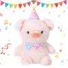 LLUKEME Birthday Piglet Plush Baby Toys, Clap Activated with Voice Recording, Singing Dancing Interactive Stuffed Animal, Easter Gift for Toddlers, Birthday Party Decor view 1