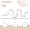 24 Inch 3D Printed Snake - Movable Articulated Snakes, Perfect 3D Printed Animals for Educational Toys! Must-Have Toys for Kids and Collectors, Home Office Executive Desk Decor (White) view 3
