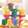 2 in 1 Color Dough Sets for Kids Ages 2-4-8, Kitchen Creations Ice Cream Pizza Maker Machine, Art Crafts Play Food Toys for 3 Year Old Girls Boys and Up, 8 Cans of Modeling Compound Dough,2 oz Cans view 4