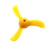 Mini Three-Blade Propeller for Model Boats, 30mm Diameter, 2mm Shaft Hole, Yellow ABS Plastic(2 pc) view 2