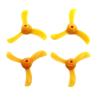 Mini Three-Blade Propeller for Model Boats, 30mm Diameter, 2mm Shaft Hole, Yellow ABS Plastic(2 pc) view 4