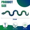 24 Inch 3D Printed Snake - Movable Articulated Snakes, Perfect 3D Printed Animals for Educational Toys! Must-Have Toys for Kids and Collectors, Home Office Executive Desk Decor (Blue Green) view 4