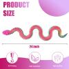 3D Printed Snake - 24 Inch Movable Articulated Snake, Perfect 3D Printed Animals for Educational Toys! Must-Have Toys for Kids and Collectors, Home Office Executive Desk Decor (Rainbow) view 4