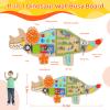 FIIOEOY Dinosaur Activity Wall Busy Board Panels, 11-in-1 Montessori Sensory Wall Panel for Kids, Toddler Learning Activity Center, Perfect for Playroom Daycare Nursery Classroom view 2