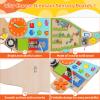 FIIOEOY Dinosaur Activity Wall Busy Board Panels, 11-in-1 Montessori Sensory Wall Panel for Kids, Toddler Learning Activity Center, Perfect for Playroom Daycare Nursery Classroom view 3