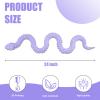 3D Printed Snake - 24 Inch Movable Articulated Snake, Perfect 3D Printed Animals for Educational Toys! Must-Have Toys for Kids and Collectors, Home Office Executive Desk Decor (Purple) view 3