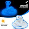 3D Printed Snake - 24 Inch Movable Articulated Snake, Perfect 3D Printed Animals for Educational Toys! Must-Have Toys for Kids and Collectors, Home Office Executive Desk Decor (Noctilucent Blue) view 2