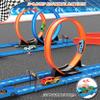 Slot Car Race Track Sets with 360 Thrill Loops & 4 High-Speed Cars, 64 Pcs Large Flexible Racing Track for Kids Ages 3-5 4-8 8-12, Race Car Toys Gift for Boys Girls Birthday Christmas view 3