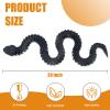 24 Inch 3D Printed Snake - Movable Articulated Snakes, Perfect 3D Printed Animals for Educational Toys! Must-Have Toys for Kids and Collectors, Home Office Executive Desk Decor (Black) view 2
