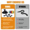 24 Inch 3D Printed Snake - Movable Articulated Snakes, Perfect 3D Printed Animals for Educational Toys! Must-Have Toys for Kids and Collectors, Home Office Executive Desk Decor (Black) view 3