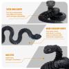 24 Inch 3D Printed Snake - Movable Articulated Snakes, Perfect 3D Printed Animals for Educational Toys! Must-Have Toys for Kids and Collectors, Home Office Executive Desk Decor (Black) view 4