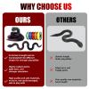 3D Printed Snake - 24 Inch Movable Articulated Snake, Perfect 3D Printed Animals for Educational Toys! Must-Have Toys for Kids and Collectors, Home Office Executive Desk Decor (Black Red) view 4