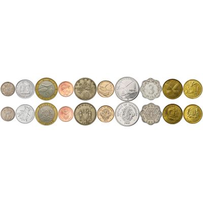 10 Different Souvenir Coins with Insects - Assorted Caterpillars Bees Butterflies Bugs - Unique Wildlife Novelty Coin Collection Lot