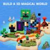 160PCS Magnetic Blocks, Magnet Building Cube, Build 3D Volcano Adventure Set, Montessori Sensory Toys for Kids Ages 3+, Preschool STEM Educational Toys, Christmas Birthday Gifts for Boys & Girls view 2