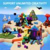 160PCS Magnetic Blocks, Magnet Building Cube, Build 3D Volcano Adventure Set, Montessori Sensory Toys for Kids Ages 3+, Preschool STEM Educational Toys, Christmas Birthday Gifts for Boys & Girls view 3