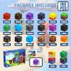 160PCS Magnetic Blocks, Magnet Building Cube, Build 3D Volcano Adventure Set, Montessori Sensory Toys for Kids Ages 3+, Preschool STEM Educational Toys, Christmas Birthday Gifts for Boys & Girls view 4