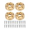 Alomejor 4PCS RC Wheel Hex Hub Adapter with 12mm Wheel Hex Gold Color Suitable for M3 6 Hole Wheels (6mm) view 1