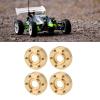 Alomejor 4PCS RC Wheel Hex Hub Adapter with 12mm Wheel Hex Gold Color Suitable for M3 6 Hole Wheels (6mm) view 2