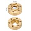 Alomejor 4PCS RC Wheel Hex Hub Adapter with 12mm Wheel Hex Gold Color Suitable for M3 6 Hole Wheels (6mm) view 3