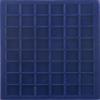 Prophila Collection Blue Velour Insole for Coin Box, 48 Angular compartments for Coins up to 30 mm (1 Oz. Canada/Maple Leaf Gold) view 1