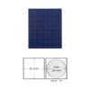 Prophila Collection Blue Velour Insole for Coin Box, 48 Angular compartments for Coins up to 30 mm (1 Oz. Canada/Maple Leaf Gold) view 2