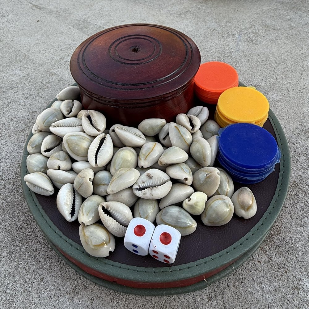 DharmaObjects Tibetan Traditional Sho para Dice Game Complete Set